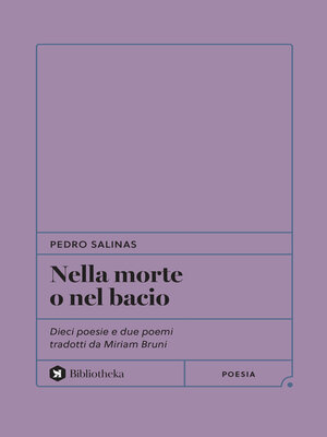 cover image of Nella morte o nel bacio
